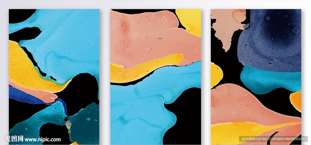 简约大气抽象图案装饰画