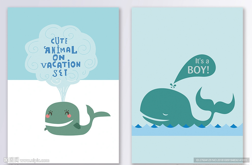 简约北欧小清新动物装饰画