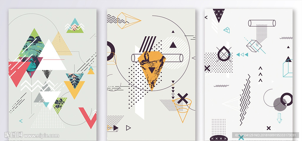 大气简约时尚几何装饰画