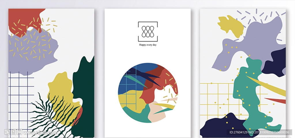 简约抽象图案文艺装饰画