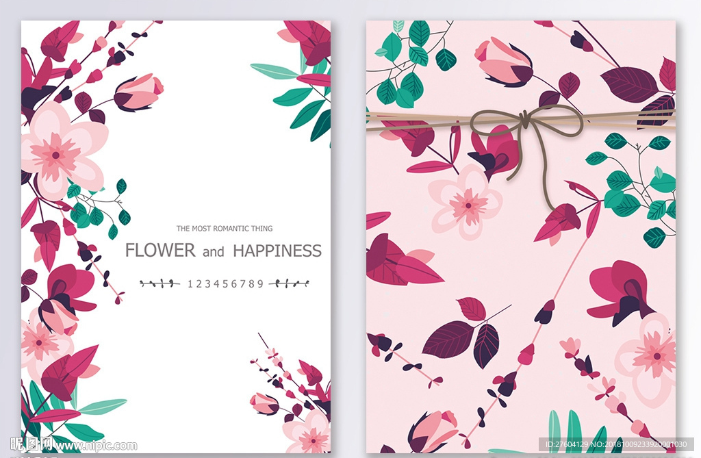 简约时尚花卉植物装饰画