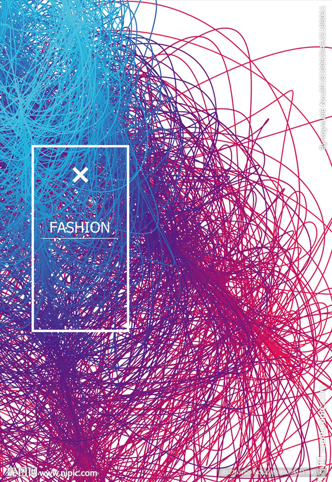 简约线性抽象图案装饰画