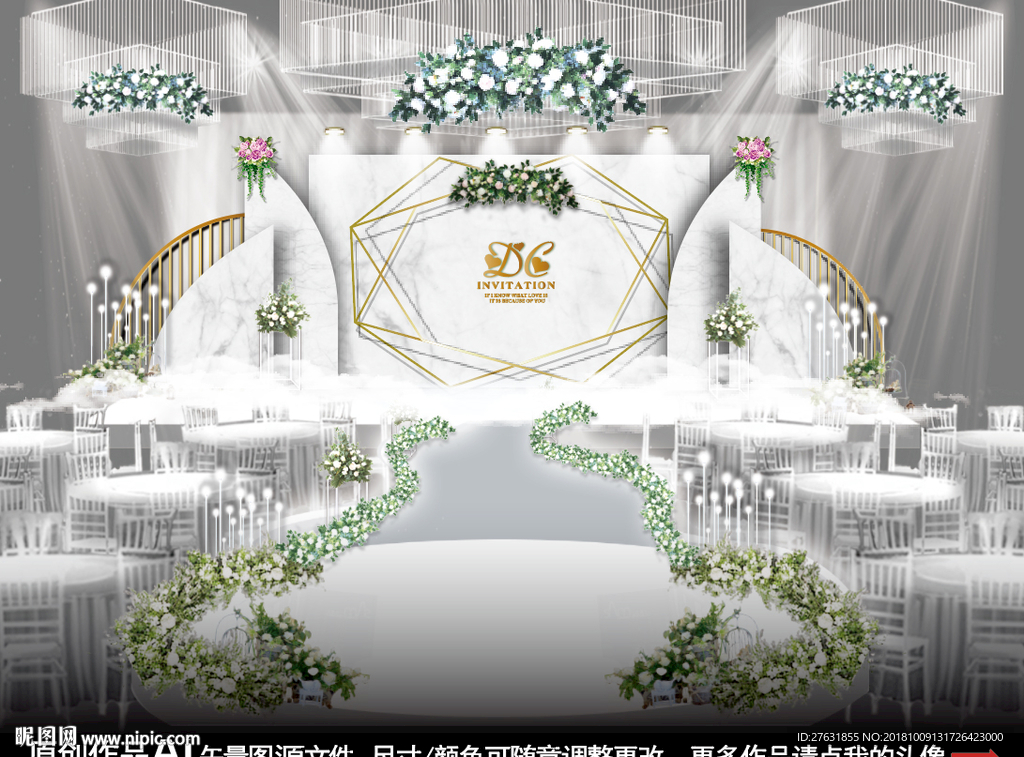 白色大理石婚礼