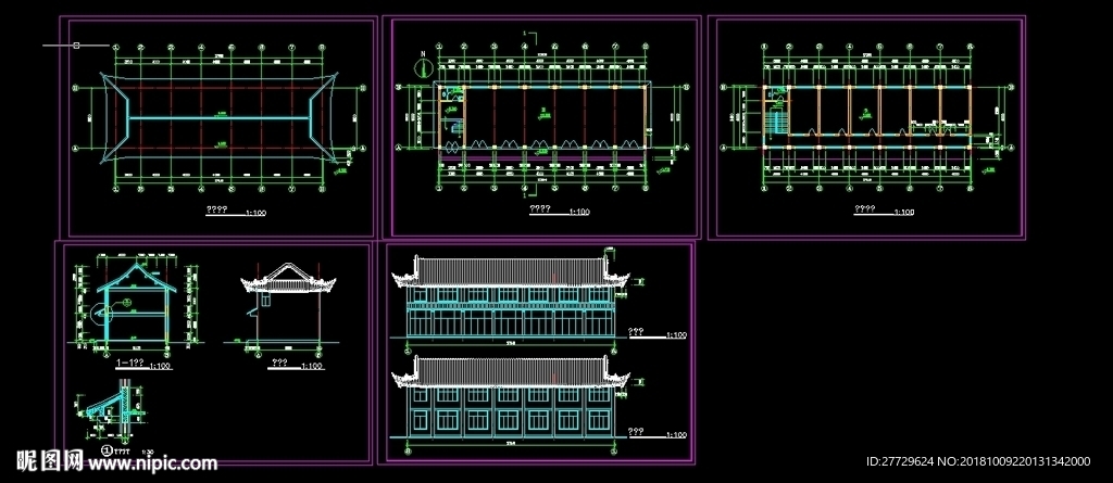 古建筑cad
