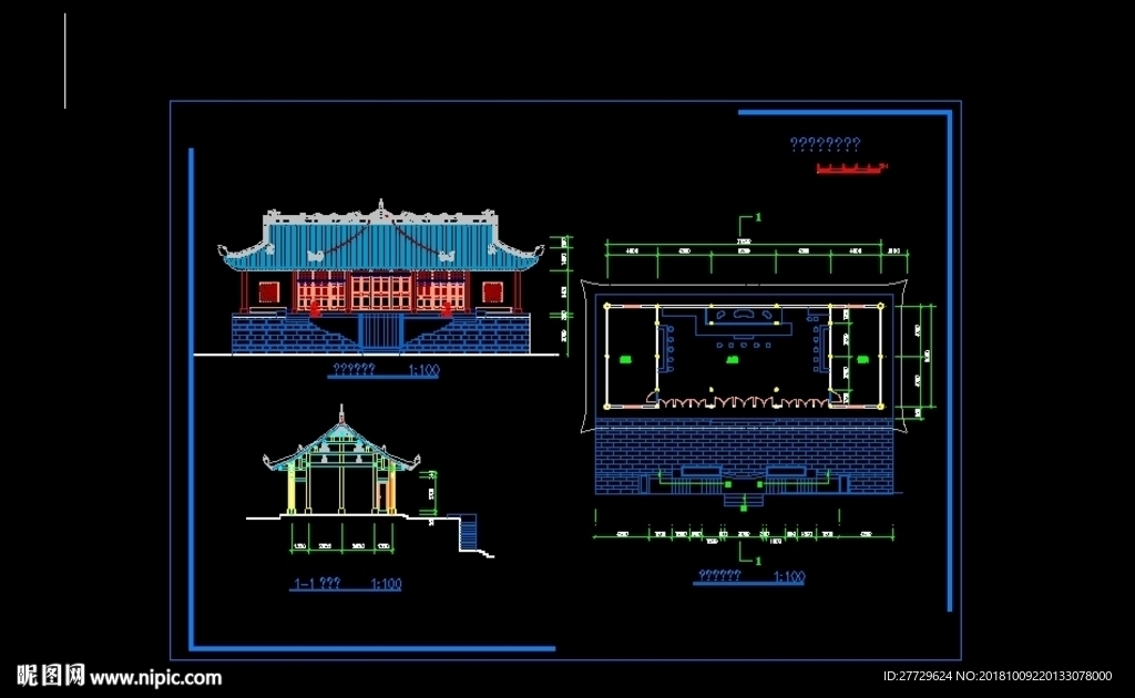 古建筑cad