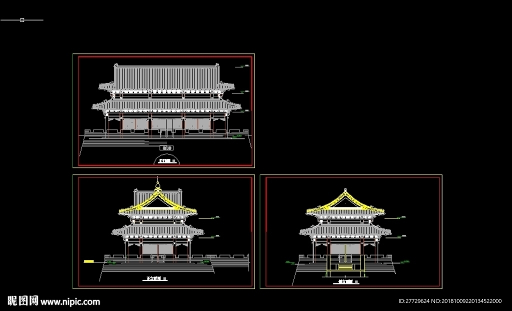 古建筑cad