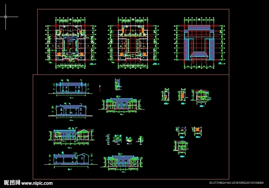古建筑cad