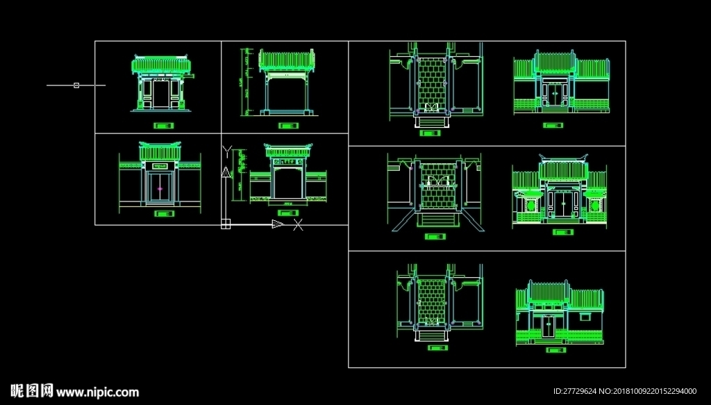 古建筑cad