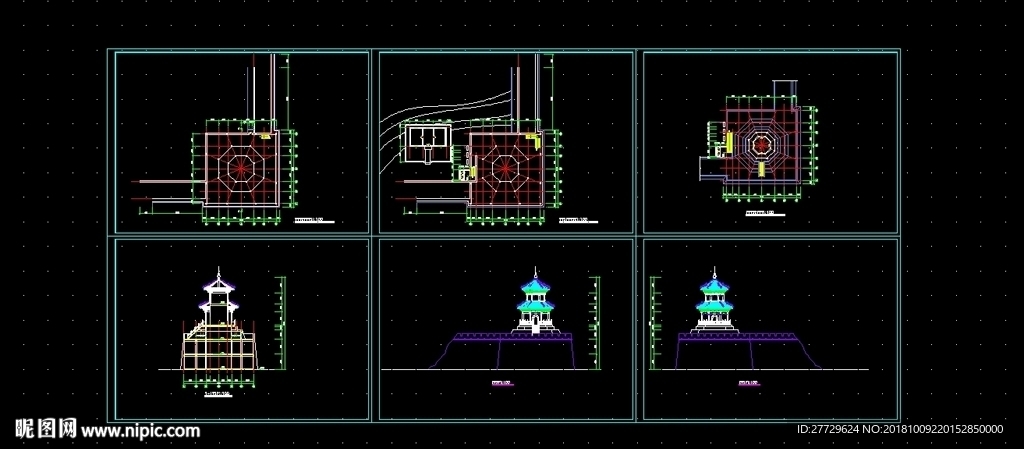 古建筑cad