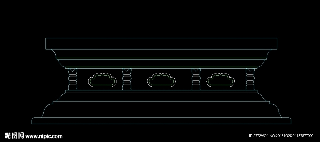 罗马柱CAD