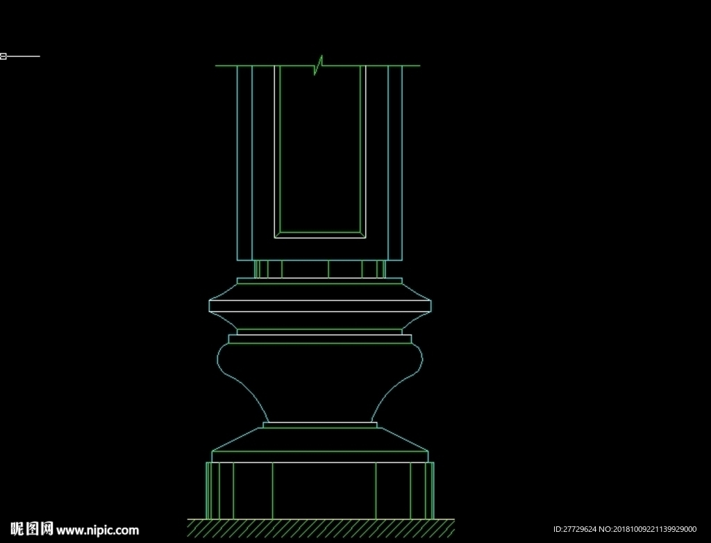 罗马柱CAD