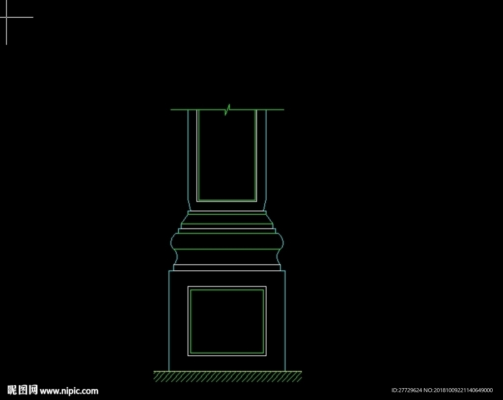 罗马柱CAD