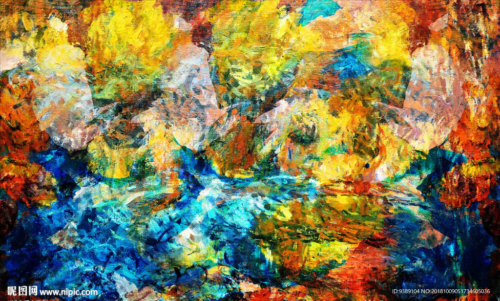 抽象油画