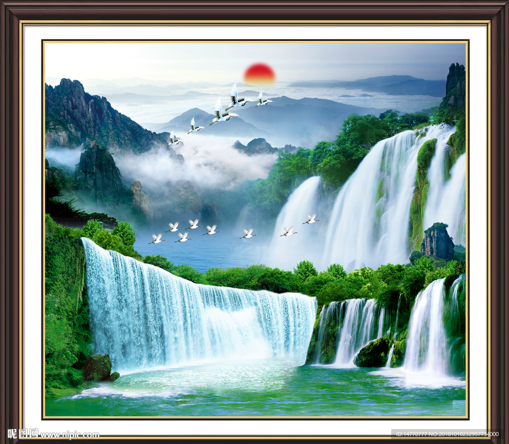 巨幅山水画
