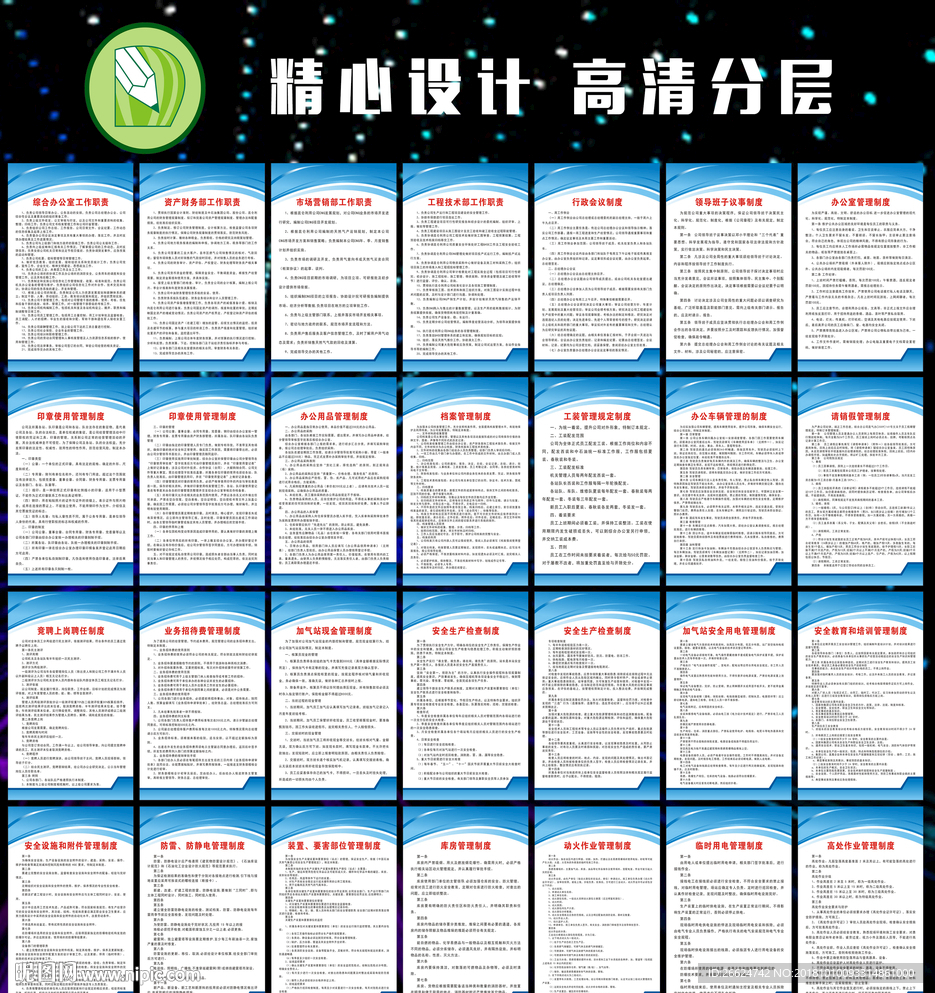 燃气公司企业管理制度展板大全