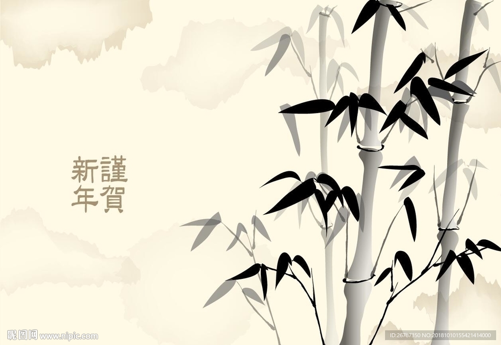 矢量中国传统古典绘画