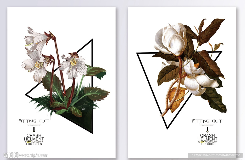 欧式简约植物装饰画