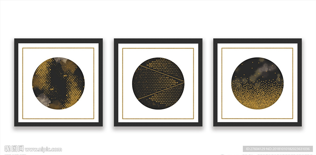 文艺抽象北欧风图案装饰画