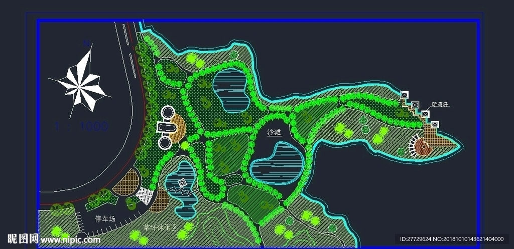 游园景观规划图纸