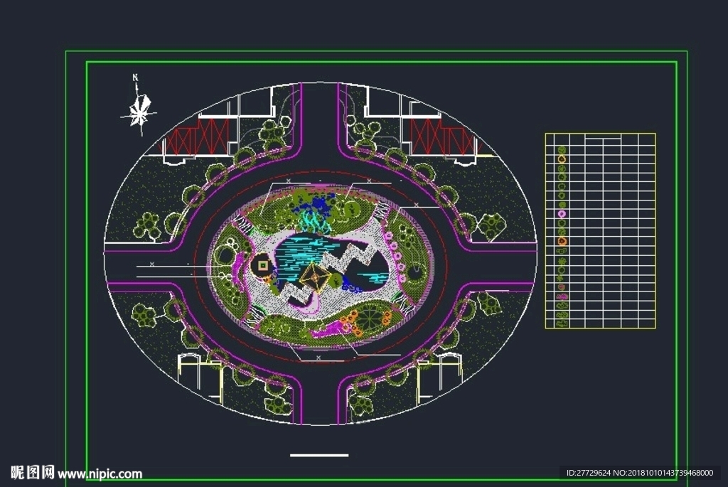 乔木配置CAD