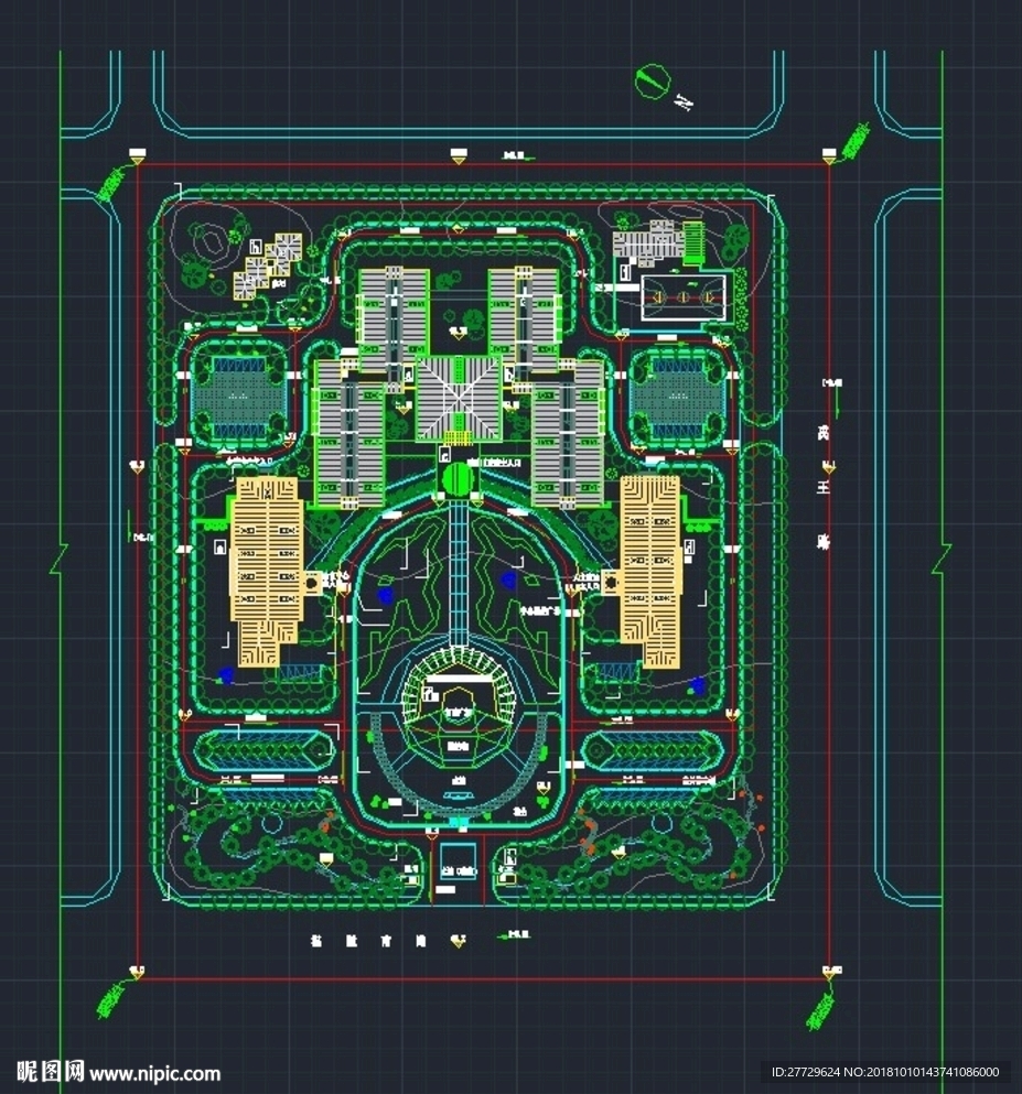 乔木配置CAD