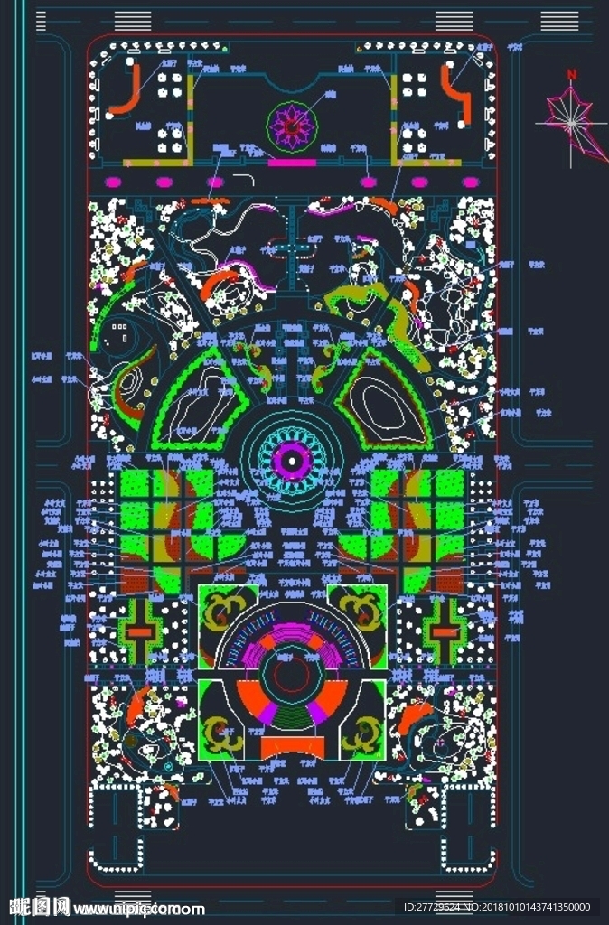 乔木配置CAD