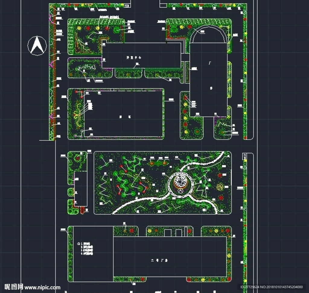 乔木配置CAD