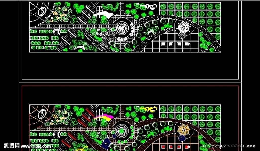 乔木配置CAD