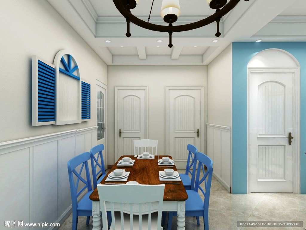 地中海风格家居餐厅装修效果图