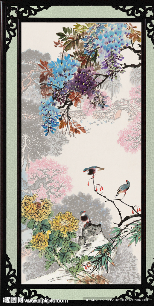 工笔花鸟