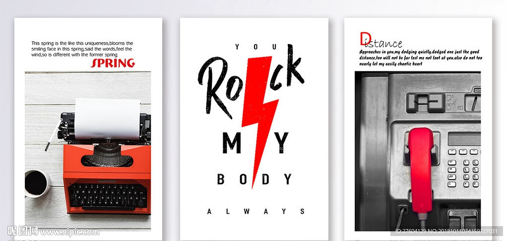 黑白红色经典照片装饰画