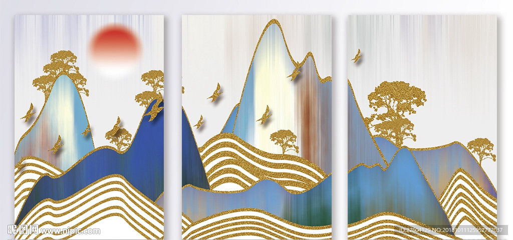 中国风山水装饰画