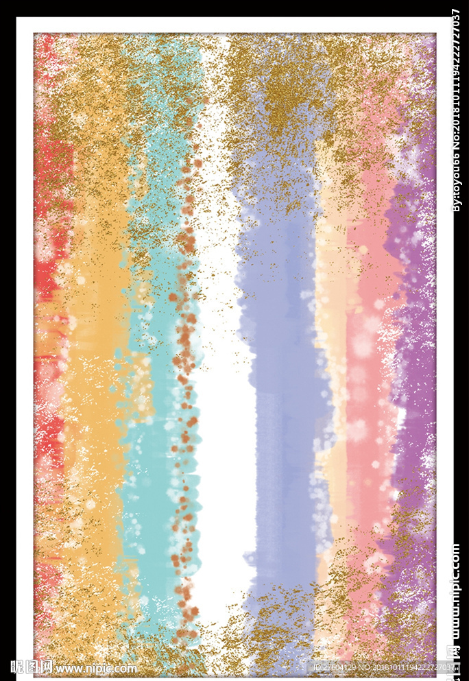 抽象水彩创意装饰画