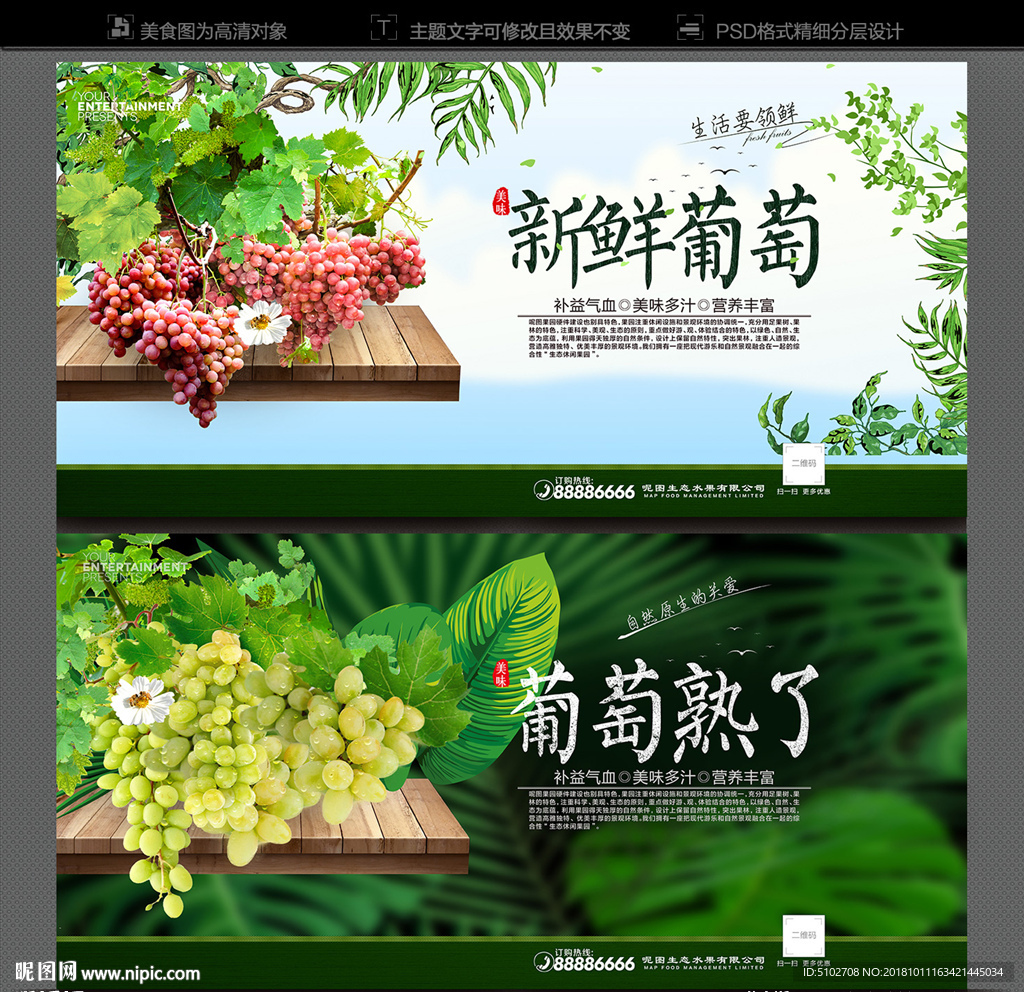 葡萄采摘海报
