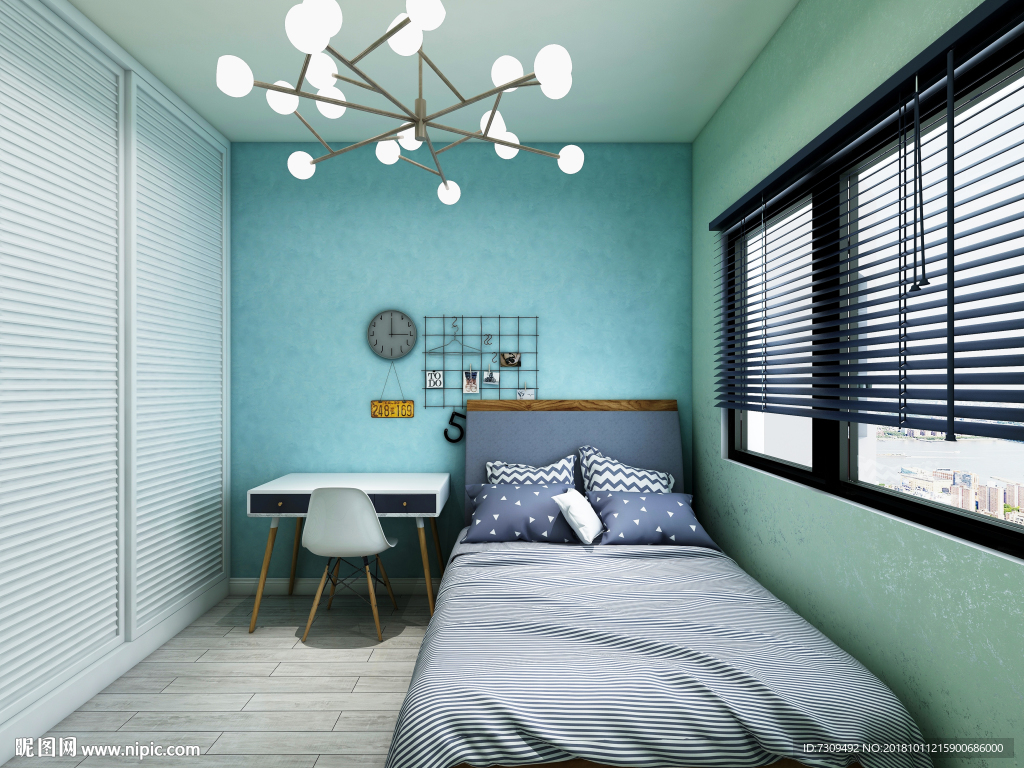 简约欧式风格儿童房装修效果图