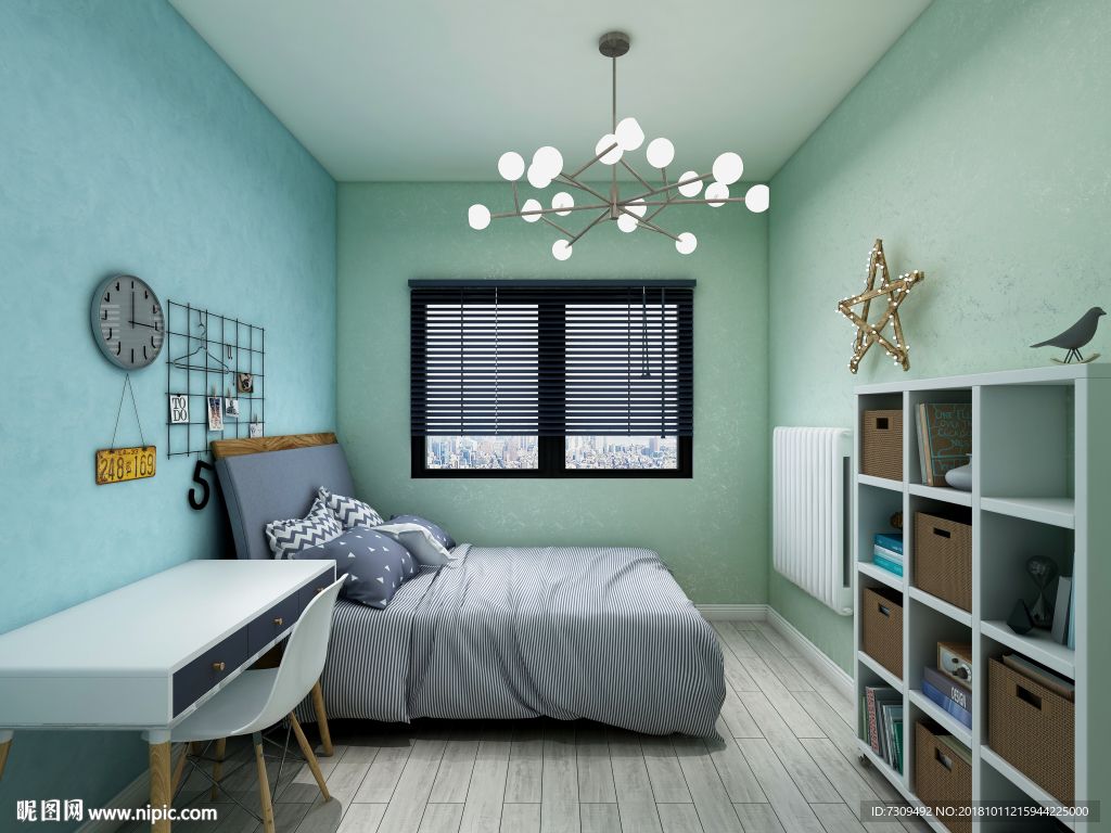 北欧风格家居儿童房间装修效果图