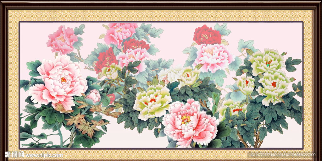 国画牡丹