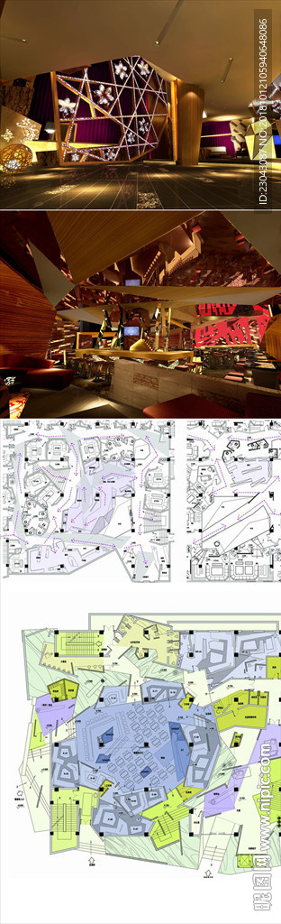 娱乐场所施工图含CAD图