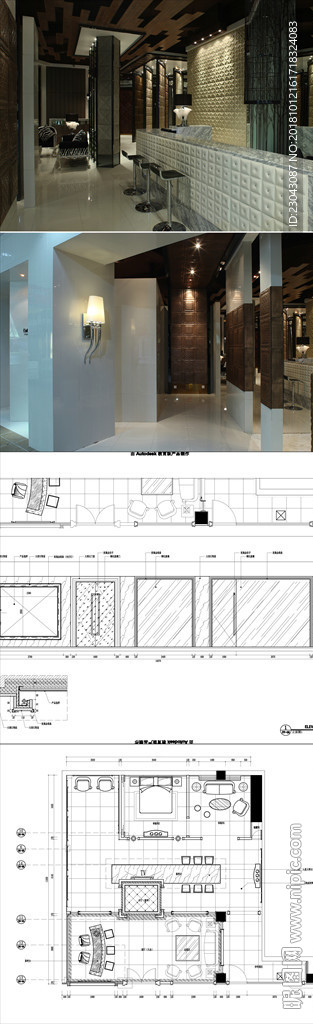 娱乐场所施工图含CAD结构图