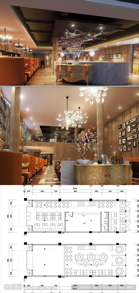 娱乐场所施工图含CAD结构图