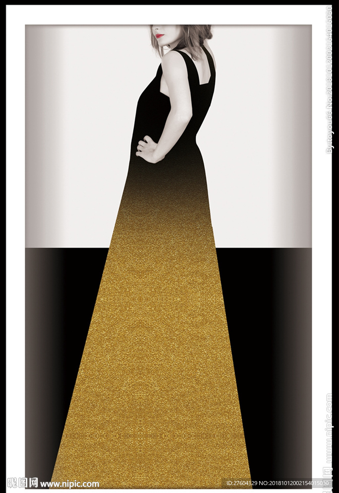 抽象文艺时代女性装饰画