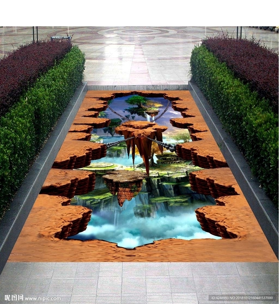 3D地贴画