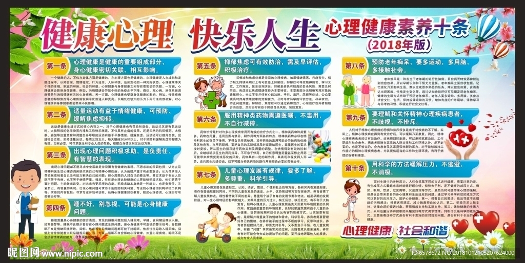 心理健康素养十条