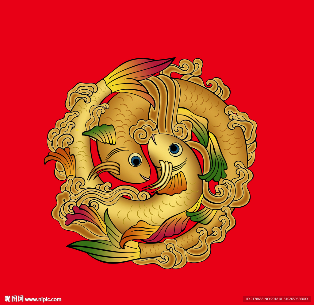 双鱼图