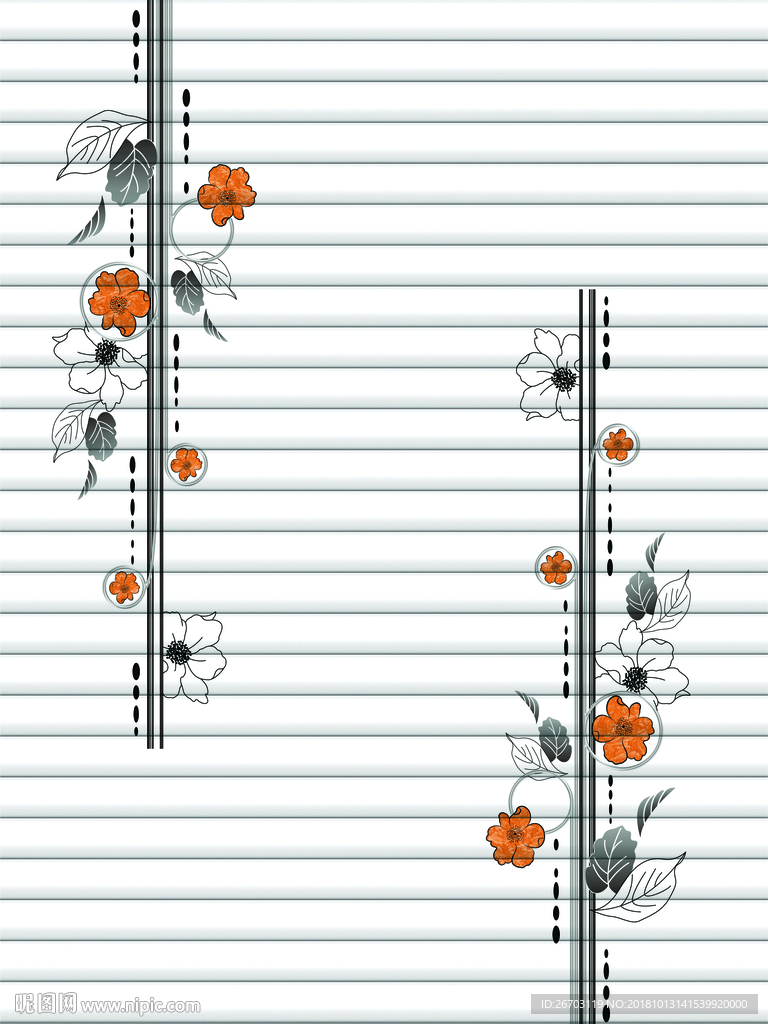 百叶 花纹