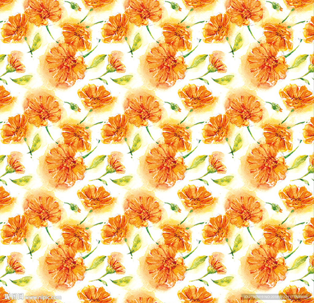 花草无缝印花图案图片