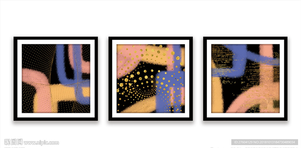 大气抽象图案装饰画