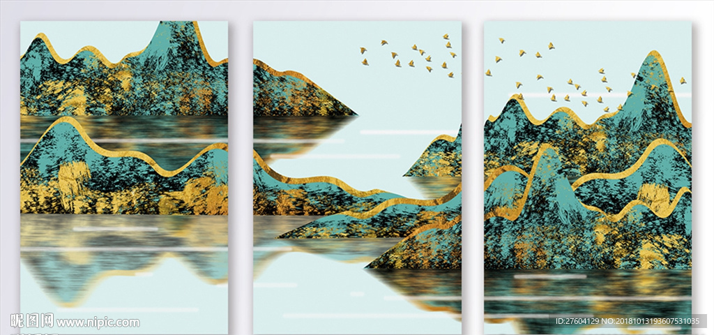 中国风山水风景装饰画