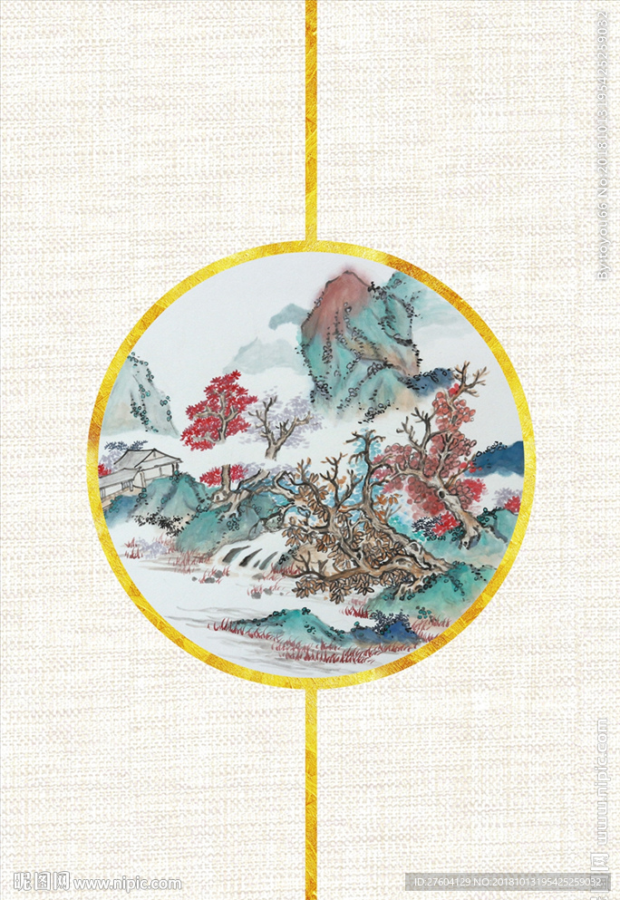 水墨山水装饰画