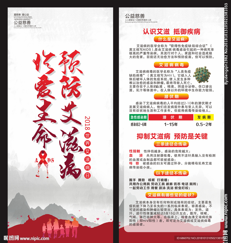 世界艾滋病日展架
